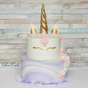 girly unicorn cakes design​ unicorn cake design 2 layers unicorn cake rainbow unicorn birthday cake​