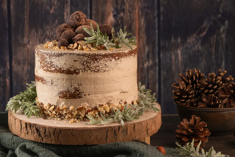 how to make a naked cake