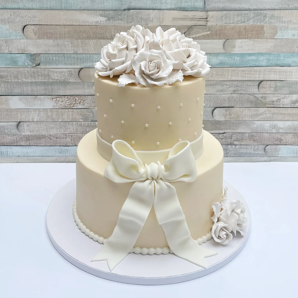 sculpted wedding cake